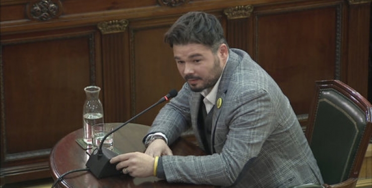 Gabriel Rufián declara al Suprem | ACN