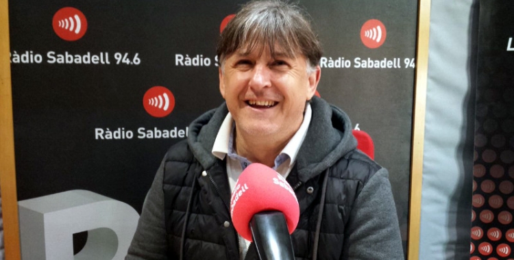 Jordi Grané, als estudis de Ràdio Sabadell/ Pau Duran