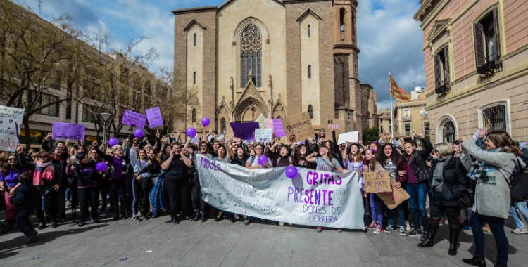 La protesta del 8M l'any passat a plaça Sant Roc | Roger Benet