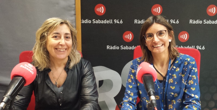 La infermera Antònia Martínez i l'oncòloga Teresa Bonfill/ Ràdio Sabadell