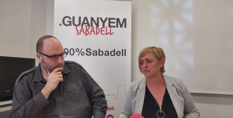 Miquel Soler i Marisol Martínez presentant el seu probjecte de mobilitat a la comarca | Pere Gallifa