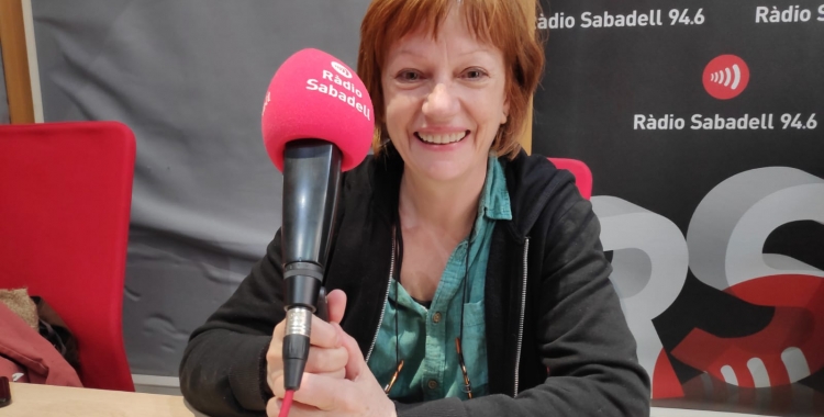 Rosa Renom als estudis de Ràdio Sabadell | Pau Duran