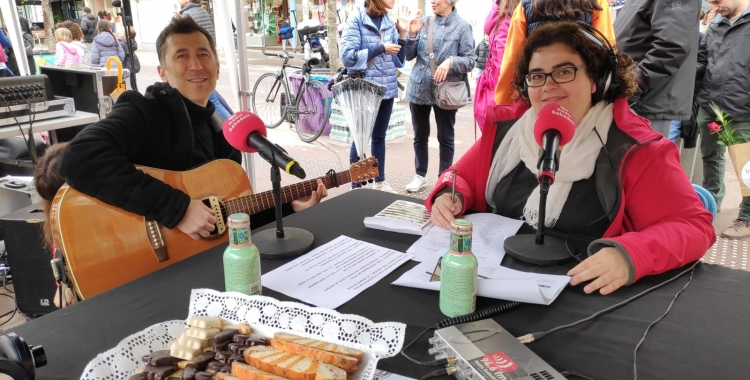 Pol Cruells entrevistat a la carpa de Ràdio Sabadell aquest matí | Pau Duran