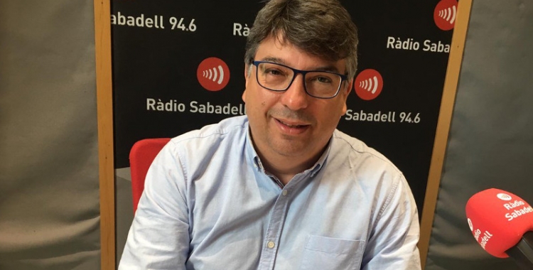 Xavier Martínez, a Ràdio Sabadell/ Mireia Sans