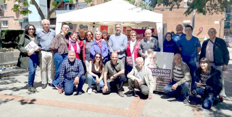 Joan Berlanga i Elena Hinojo acompanyats de part del seu equip | Cedida