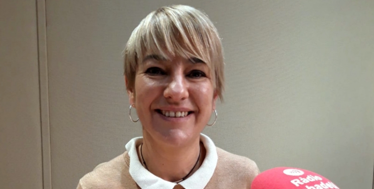 Lourdes Ciuró, candidata de Junts per Sabadell, als estudis de l'emissora