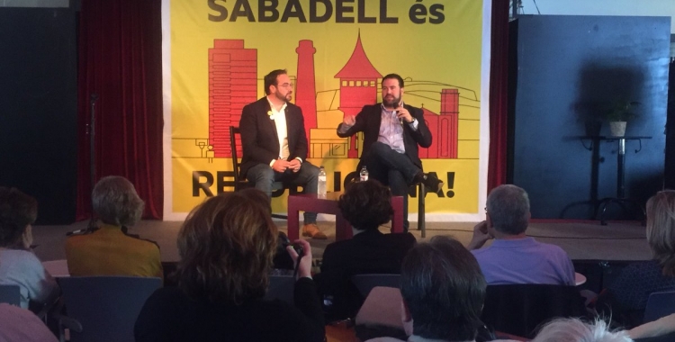 Juli Fernàndez i Jon Iñarritu a l'Espai Àgora de Sant Oleguer | Ràdio Sabadell