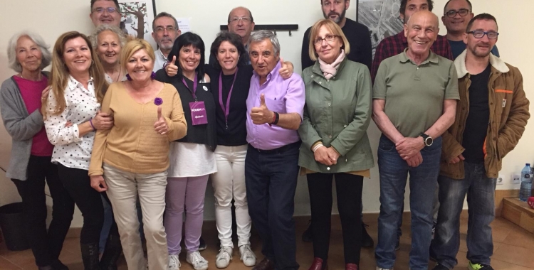 L'equip de Marta Morell, en finalitzar el recompte de vots | Aleix Graell