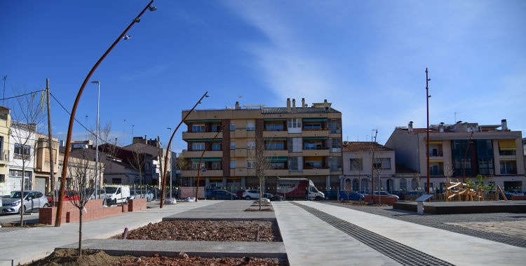 Imatge de les obres de la plaça de l'antic Vapor Cusidó | Roger Benet