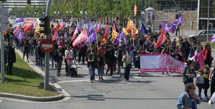 La manifestació al seu pas per l'Eix Macià | Roger Benet