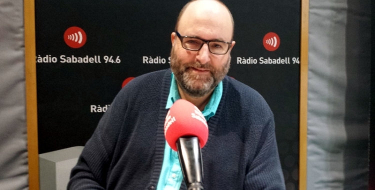 Miquel Soler en una entrevista a Ràdio Sabadell