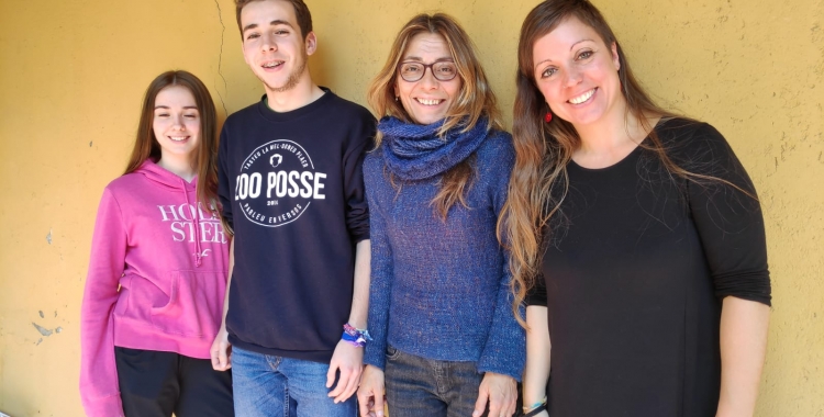 Núria Macià, Roger Miralles, Ingrid Filella i Mireia Núñez a Ràdio Sabadell | Pau Duran
