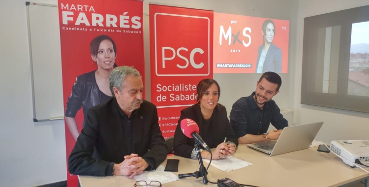 D'esquerra a dreta, Joan Marcet, Marta Farrés i Eloi Cortés | Pere Gallifa