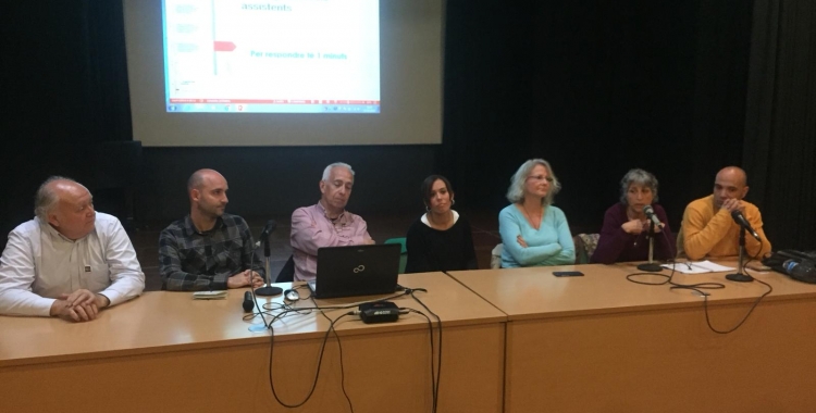 D'esquerra a dreta, Gallardo, Hernández, Farrés, Baré, Merino i Berlanga| Ràdio Sabadell