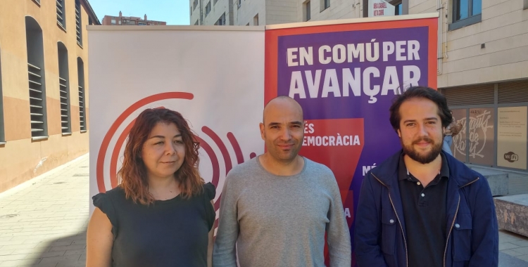 Alejandra Sandoval, Joan Berlanga i Edu Navarro, a la Biblioteca Vapor Badia | Pere Gallifa