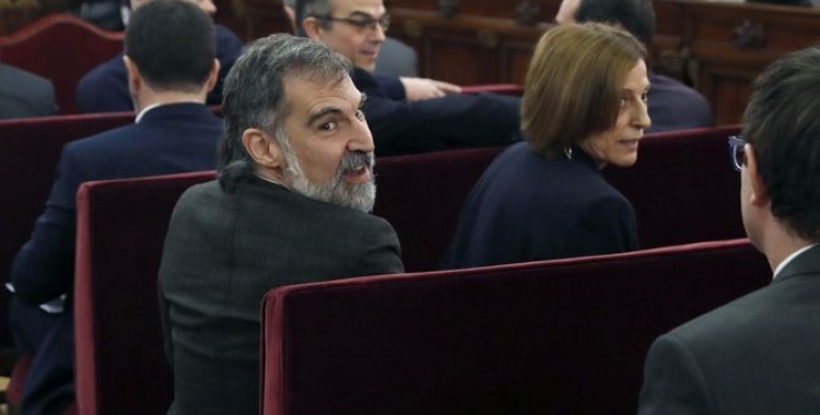 Jordi Cuixart i Carme Forcadell, en una imatge d'arxiu al TS | ACN