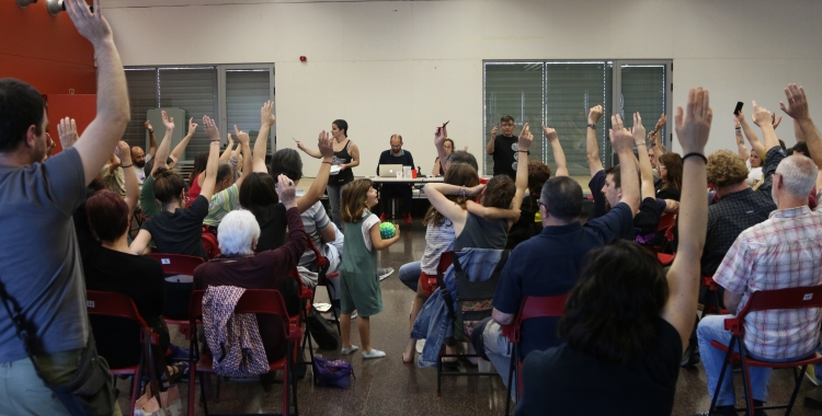 La militància cridaire, reunida dissabte en assemblea a la sala polivalent del Nord | Crida per Sabadell