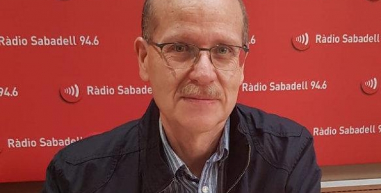 Ramon Alberich, aquest matí, a l'estudi 1 de Ràdio Sabadell 94.6
