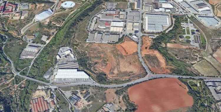Imatge aèria del polígon industrial de Can Roqueta | Cedida