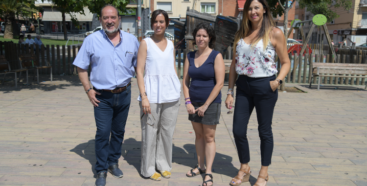 L'equip de Marta Farrés a la plaça del Pi/ Roger Benet