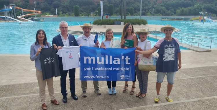 Representants de l'Ajuntament i de les entitats presentant el Mulla't | Pere Gallifa