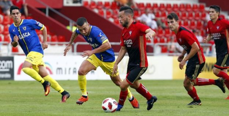 Romero, en un partit amb el Mirandés | Cedida