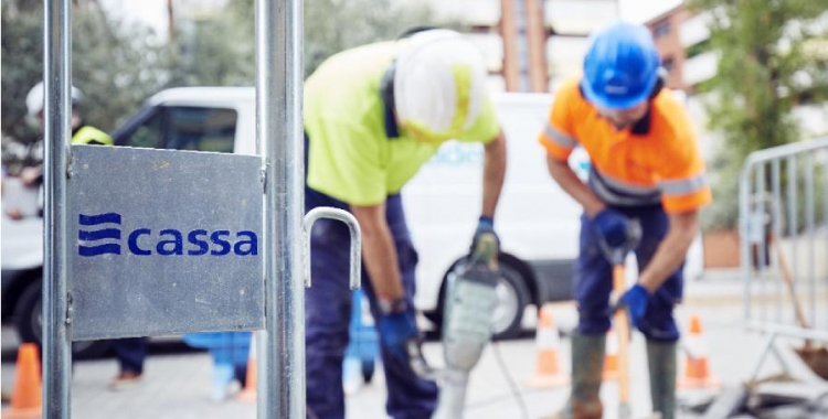 CASSA té en marxa obres de renovació del sistema de canonades d'aigua | Cedida