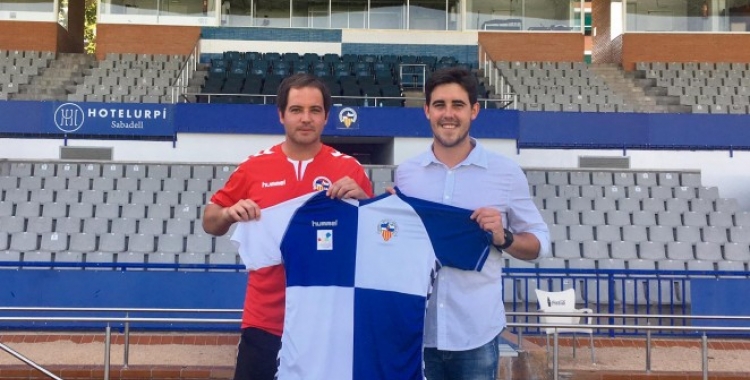 Miki Lladó agafa les regnes del Juvenil 'A' del Centre d'Esports en substitució de Jaume Milà. | CE Sabadell