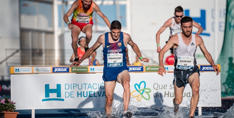 Alexis Rodríguez durant el Meeting de Huelva, on es va trencar el tendó d'Aquil·les per primer cop | sportmedia.es