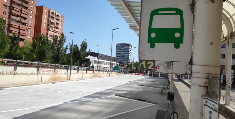 L'estació de busos de Sabadell estrena nova pavimentació | Pau Duran
