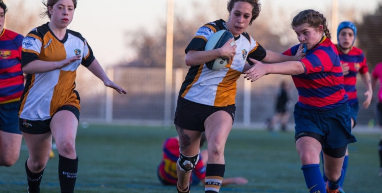 La capitana de l'equip, Montse Martín, en un partit de la temporada passada | Sabadell RC