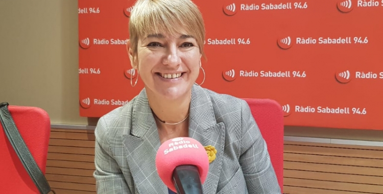 Lourdes Ciuró, portaveu de Junts, als estudis de Ràdio Sabadell