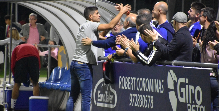 Hidalgo, celebrant el triomf a Llagostera | Críspulo Díaz