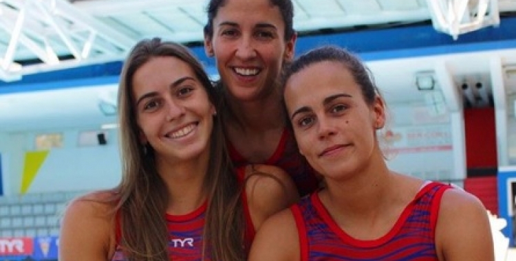 Bea Ortiz, Pili Peña i Olga Domènech, tres de les quatre ex del CNS que han aterrat enguany a Terrassa | Instagram