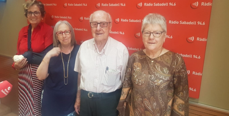 D'esquerra a dreta, Maria Rosa Mota, Elena Catalan, Adrià Miquel i Maria Teresa Cererols | Ràdio Sabadell