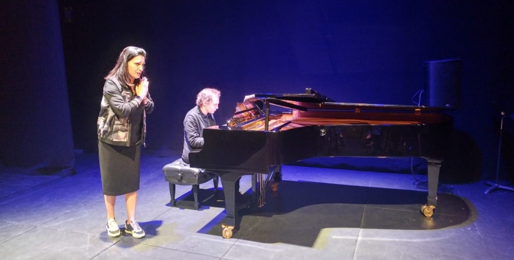 La cantant Marta Valero i el pianista Josep M. Almiron | Ràdio Sabadell
