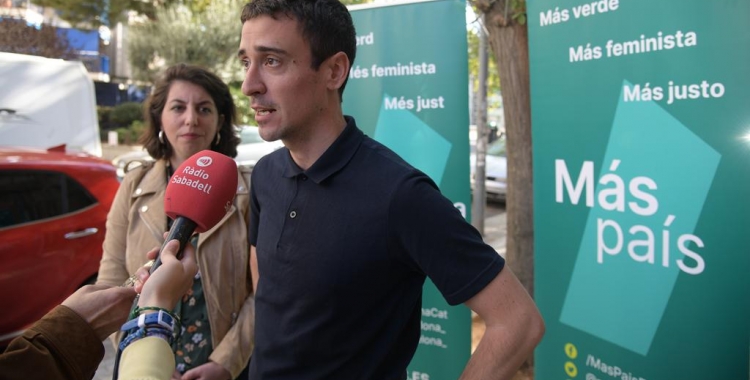 Berta Ballester i Juan Antonio Geraldes atenent la premsa | Roger Benet