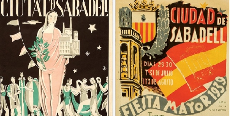 El cartell de l'any 1936 i el de l'any 1939 | Cedida