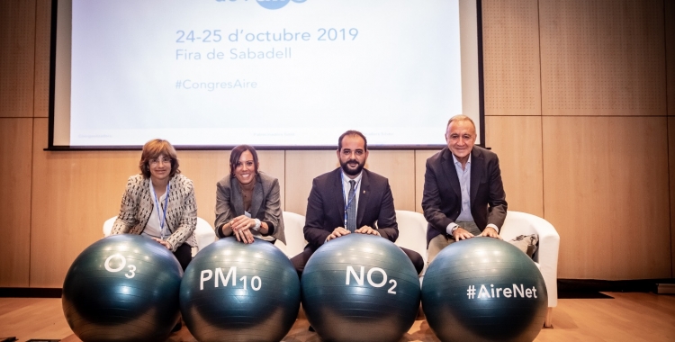 Els representants de les administracions, al Congrés de la Qualitat de l'Aire/ Generalitat