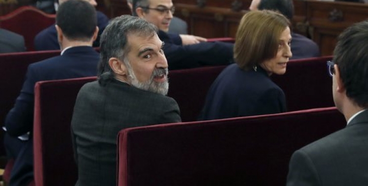 El sabadellenc Jordi Cuixart, durant el judici de l'1-O | ACN