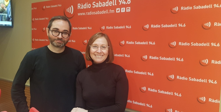 Cecilia, llibretera el Librerio de La Plata i Eduardo Zotes, alumne del Postgrau de Llibreria