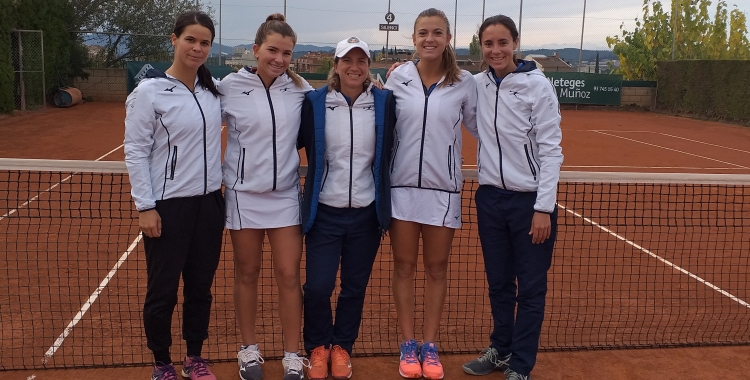 Equip femení del Tennis Sabadell que ha assolit la permanència a Primera | CTS