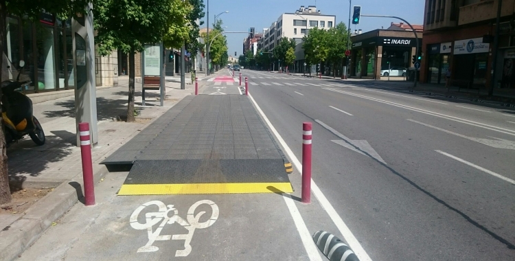 Carril bici de la Ronda Ponent/ Ajuntament de Sabadell