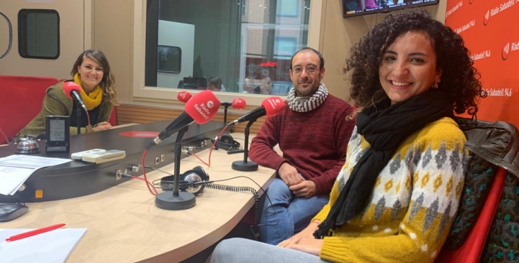 D'esquerra a dreta, Margarita Balaguer, Alberto capitán i Marta Vila | Ràdio Sabadell