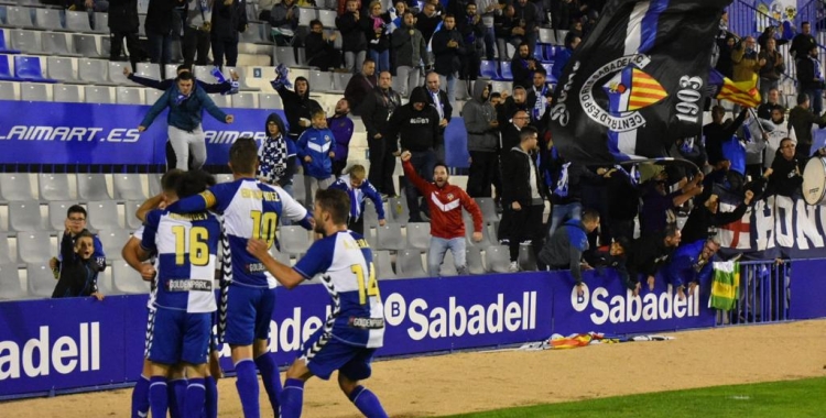Celebració del gol d'Aitor Pascual | Críspulo Díaz