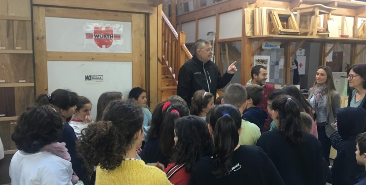 Alumnes participant a les jornades Gremi de fusta