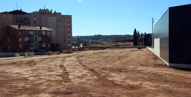 La urbanitació del passeig sorgit del soterrament està aturada | Cedida