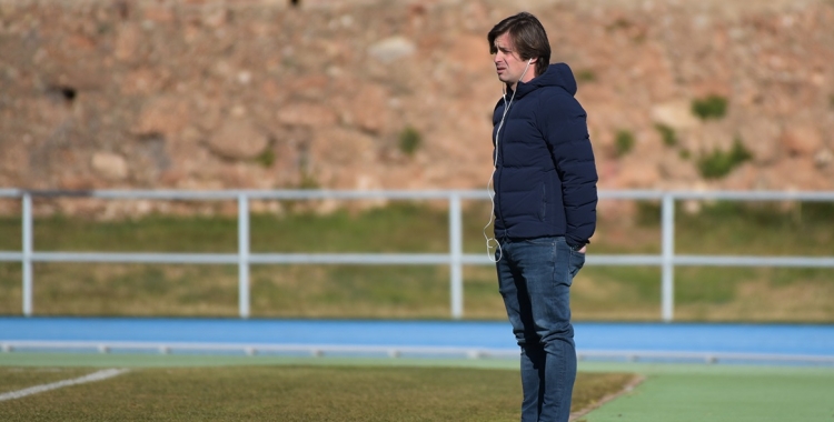 Jose Manzanera durant un entrenament del Sabadell a Sant Oleguer | Roger Benet