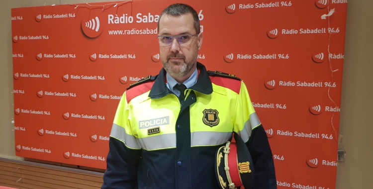 L'intendent en cap, Enric Cervelló, als estudis de Ràdio Sabadell | Núria García