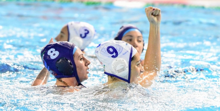 Judith Forca celebra un gol durant l'eliminatòria del passat curs | Roger Benet